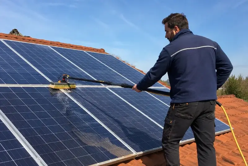 Nettoyage et entretien de panneaux solaires à Saint-Martin-du-Frêne